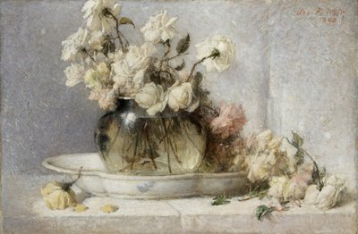 Roses by John Ferguson Weir